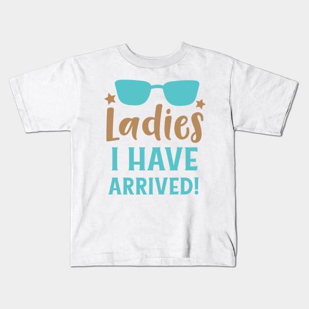 Ladies I Have Arrived, Sunglasses, Stars Kids T-Shirt by Jelena Dunčević